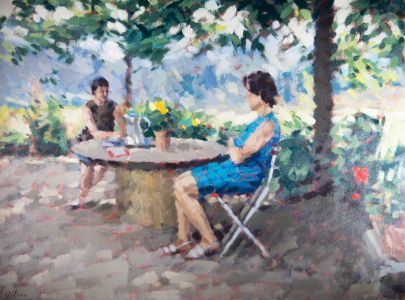 David Wilson (1919-2013) - Contemporary Oil, Summer In The Garden