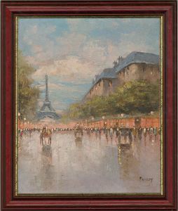 Paisley - Contemporary Oil, Paris Street