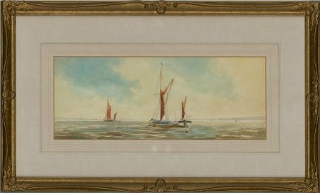 Des Harradine - 20th Century Watercolour, Sea View with Boats