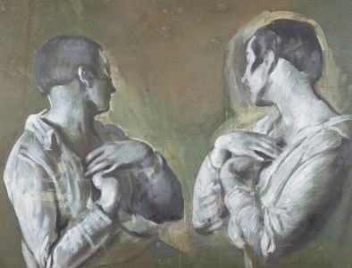 Giorgio Matteo Aicardi (1891-1985) - Mid 20thC Oil, Modesty, A Fresco Study