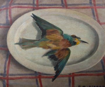 Giorgio Matteo Aicardi (1891-1985) - Mid 20th Century Oil, Death Of Halcyon