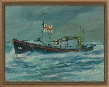 John Lee (1927-2014) - Contemporary Oil, Sea Rescue