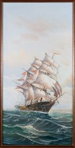 Contemporary Oil - Keeling Ship On Choppy Waters