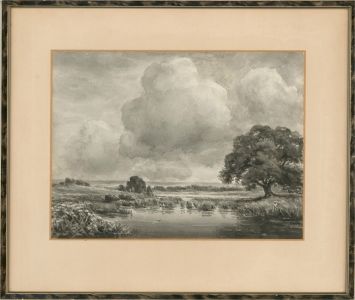 F.S. Dayman - Early 20th Century Watercolour, A Backwater, Poole Harbour, Dorset
