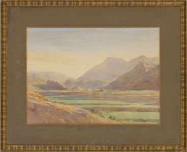M. Marshall - 1927 Watercolour, Taxila at Dawn