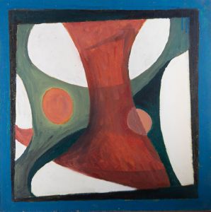 Barbara Doyle (b.1917) - Contemporary Oil, Abstract in Red and Green