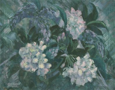 Barbara Doyle (b.1917) - 20th Century Oil, Rhododendrons