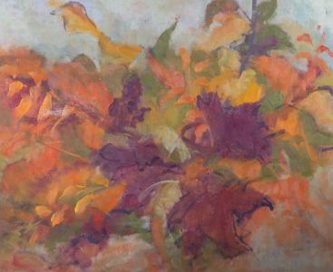 Barbara Doyle (b.1917) - 20th Century Oil, Floral Abstraction