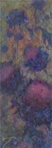 Barbara Doyle (b.1917) - 20th Century Oil, Purple Flowers