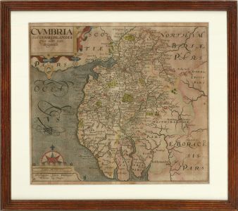 William Kip (fl.1598-1610) after Saxton (1540-1610) - 1637 Engraving, Cumbria