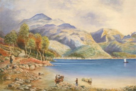 H.R. Hamilton - Early 20th Century Watercolour, Tranquil Lake