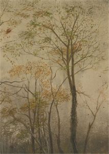 Mid 20th Century Oil - Autumnal Trees