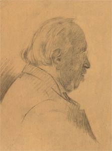 Giorgio Matteo Aicardi (1891-1985) - Charcoal Drawing, Antiquario e Bibliofilo