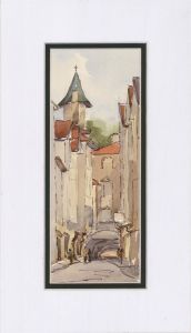 Monsell-Butler - Contemporary Watercolour, French Street Scene