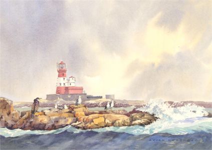 2001 Watercolour - Long Stone Lighthouse