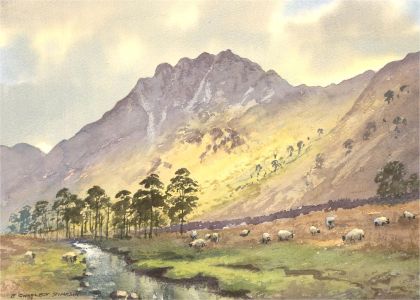 Ernest Charles Simpson (1915-2007) - 1995 Watercolour, Buttermere Head Haystacks