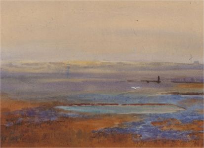 Olive Carr - Mid 20th Century Watercolour, Coastal View