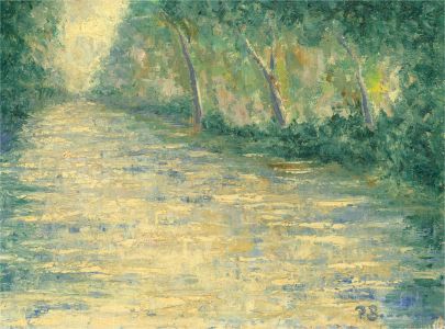 Paul Beauvais (b.1966) - 20th Century Oil, River Scene