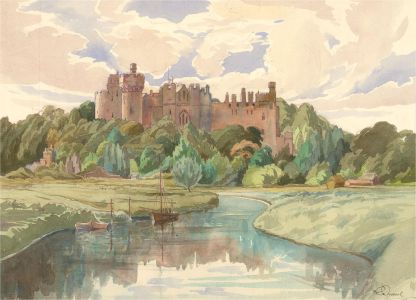 Ronald Dukeshill Moore (1899-1985) - 1936 Watercolour, Arundel Castle