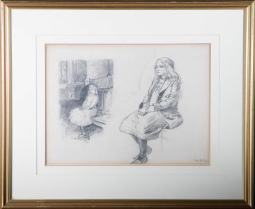W.J.M - Early 20th Century Graphite Drawing, Portrait Studies