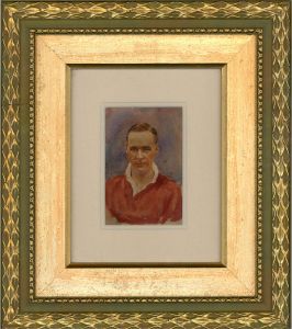 Mid 20th Century Watercolour - Sir Stanley Matthews