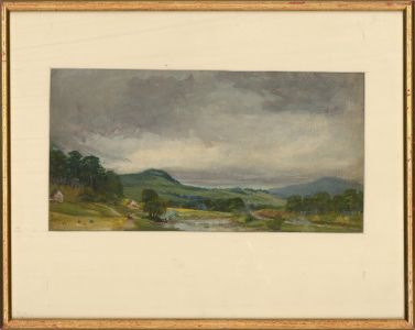 R.G. - Early 20th Century Watercolour, Early Sketch, near Killin
