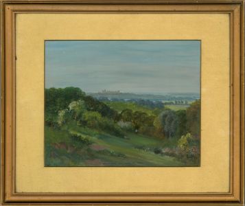 A. E. Norman Haynes - Early 19thC Watercolour, Windsor Castle From Cooper's Hill