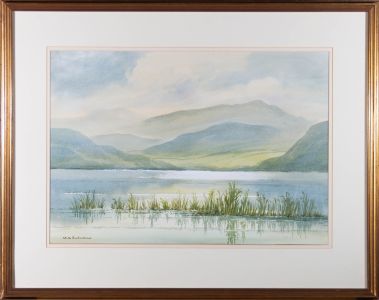 Keith Burtonshaw (1930-2008) - Mid 20th Century Watercolour, Lake Scene