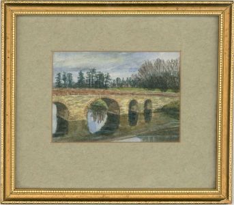 Ronald Pardoe - 20th Century Watercolour, Pershore Bridge