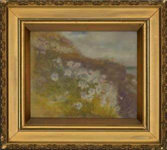 Early 20th Century Watercolour - Flowering Hillside