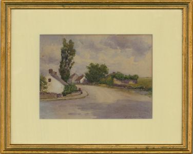 Octavius Rickatson (1856-1941) - Watercolour, The Deserted Street