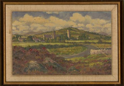 Patric Stevenson PPRUA (1909-1983) - 1968 Oil, Aughagower, Ireland