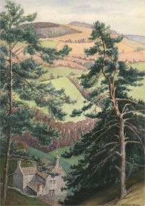 Arthur Rigden Read (b.1879) -20th Century Watercolour, Across The Verdant Valley