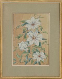 H. Payne - Mid 20th Century Watercolour, White Flowers