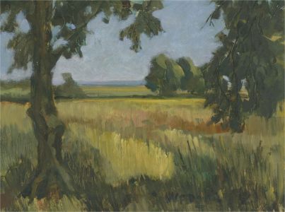 Wallace Francis Doyle (1901-1980) - 1969 Oil, Ripening Corn