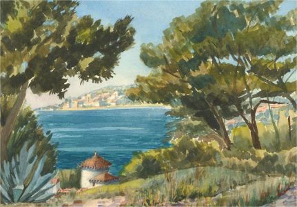 Wallace Francis Doyle (1901-1980) - Watercolour, Summer in Provence