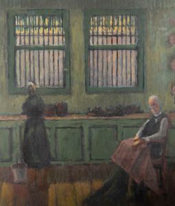 Barbara Doyle (b.1917) - Contemporary Oil, Kitchen Scene