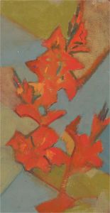 Barbara Doyle (b.1917) - Contemporary Oil, Gladioli