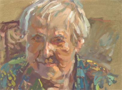 Barbara Doyle (b.1917) - Contemporary Oil, Elderly Figure
