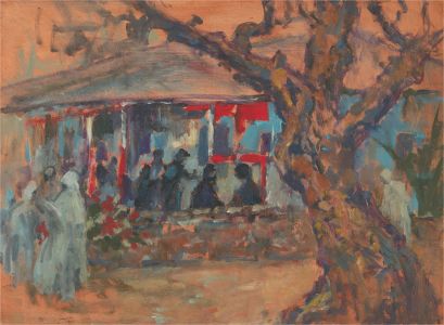 Barbara Doyle (b.1917) - Contemporary Oil, Gathering