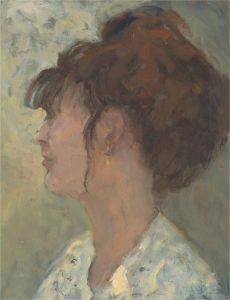 Barbara Doyle (b.1917) - Contemporary Oil, Woman In Profile