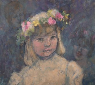 Barbara Doyle (b.1917) - Contemporary Oil, Flower Girl