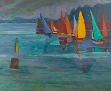 Barbara Doyle (b.1917) - 20th Century Oil, Colourful Boats