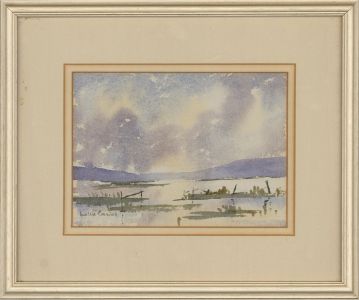 Mollie Cormick - 20th Century Watercolour, Floods at Pulborough