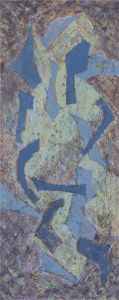 Barbara Doyle (b.1917) - Contemporary Oil, Abstract In Blue