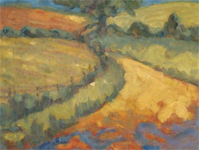 Barbara Doyle (b.1917) - Contemporary Oil, Fields