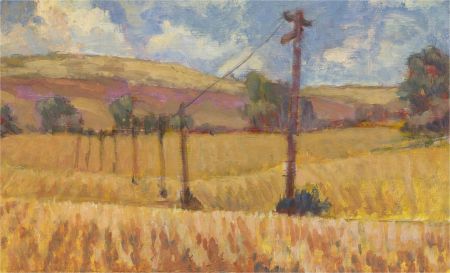 Barbara Doyle (b.1917) - Contemporary Oil, Wheat Fields In The Summer