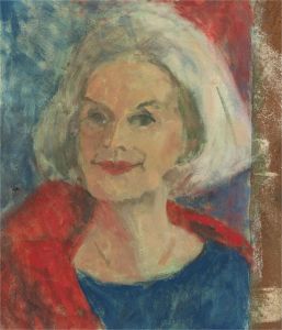 Barbara Doyle (b.1917) - Contemporary Oil, Elegant Lady
