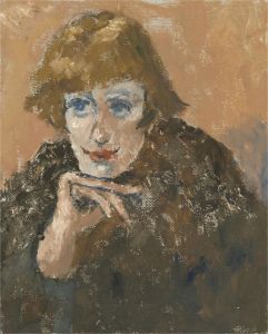 Barbara Doyle (b.1917) - Contemporary Oil, Flirtatious Smile