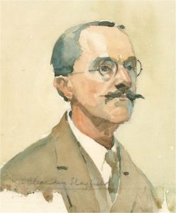 Alexandra E. Layfield - Signed Mid 20th Century Watercolour, Portrait of a Man